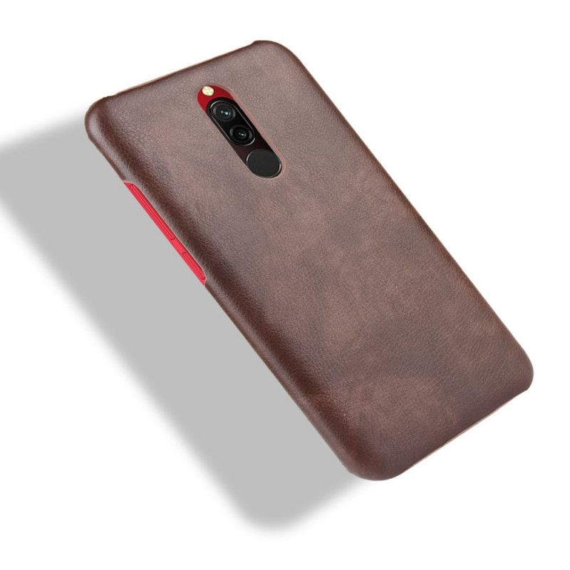 Hülle Xiaomi Redmi 8 Schwarz Performance-Ledereffekt