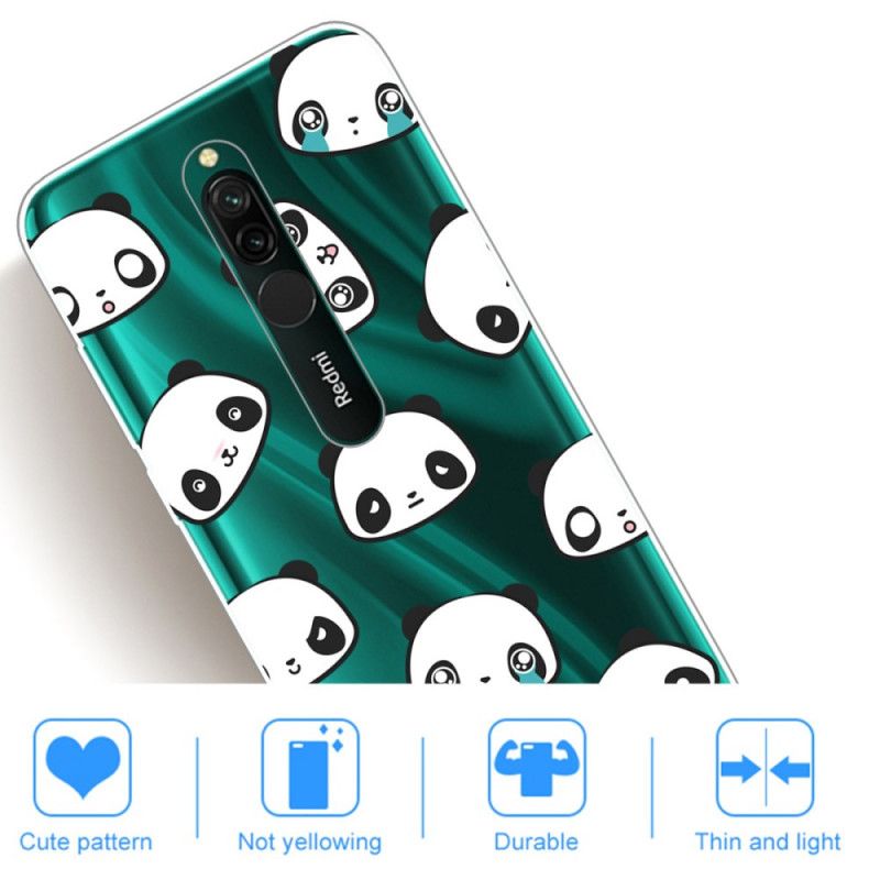 Hülle Xiaomi Redmi 8 Sentimentale Pandas