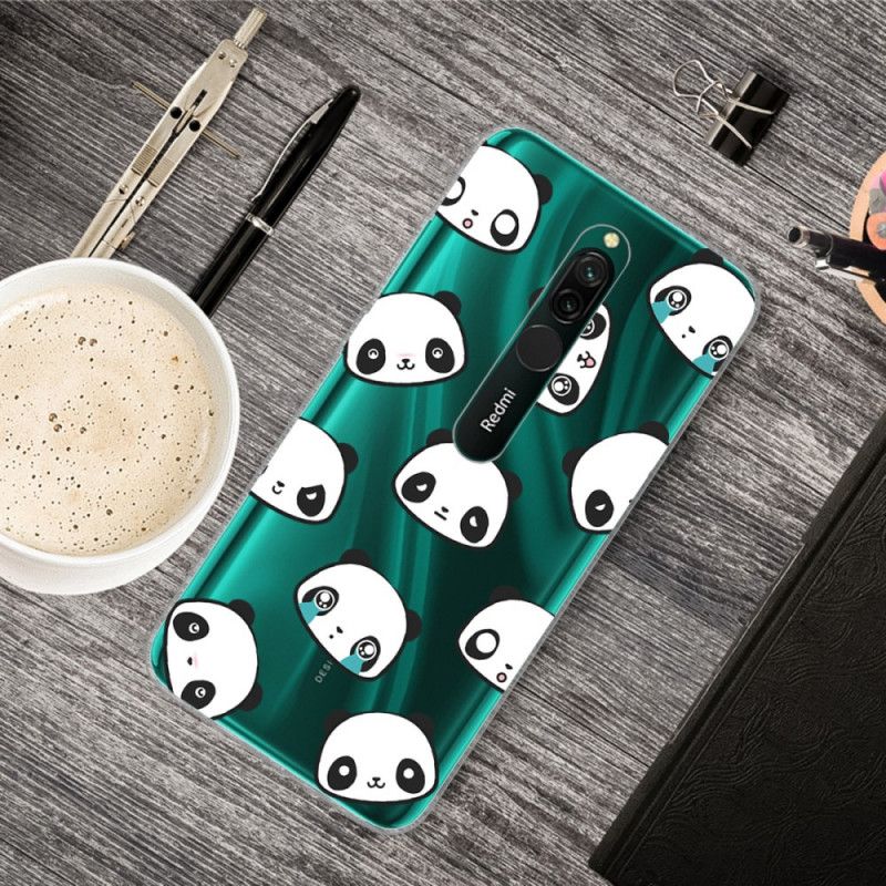 Hülle Xiaomi Redmi 8 Sentimentale Pandas