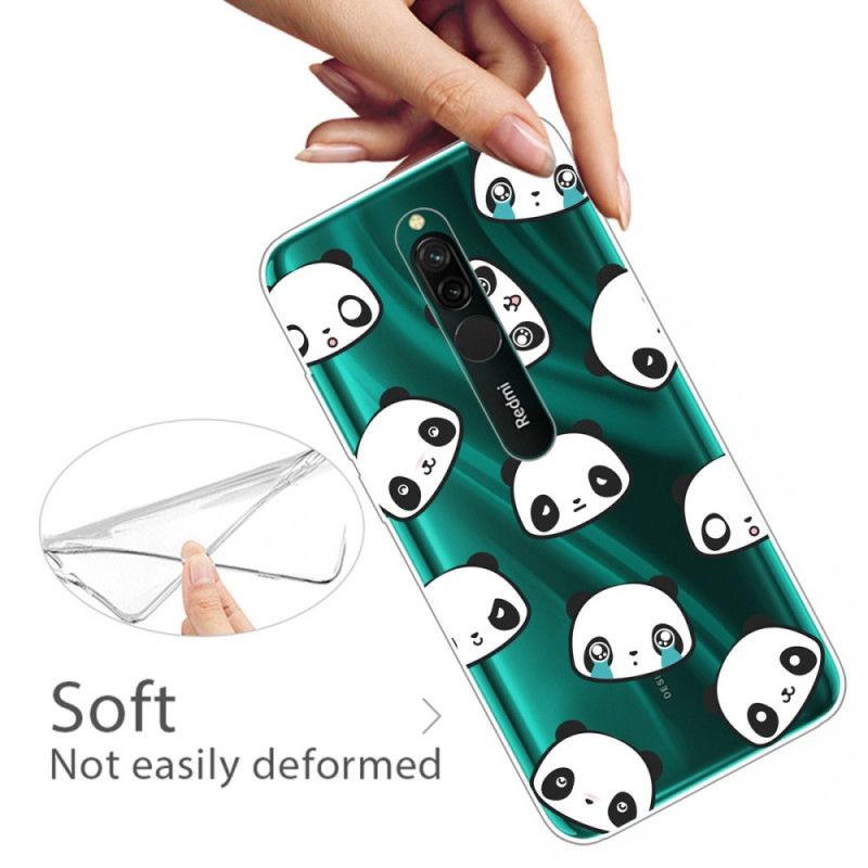 Hülle Xiaomi Redmi 8 Sentimentale Pandas