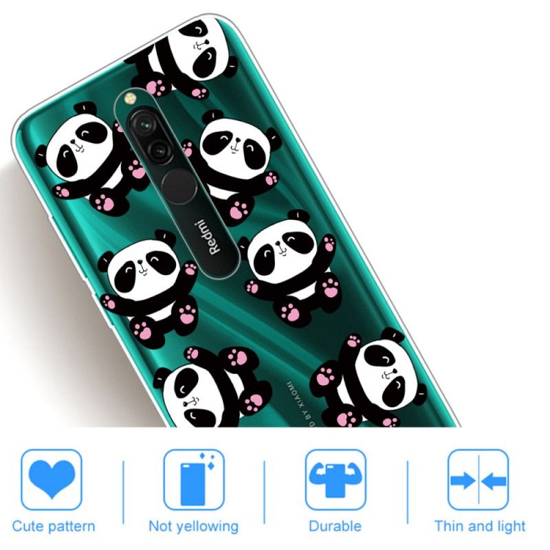 Hülle Xiaomi Redmi 8 Top-Spaß-Pandas