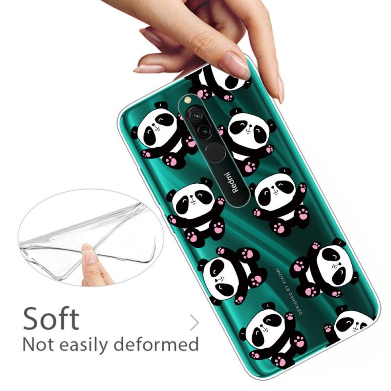 Hülle Xiaomi Redmi 8 Top-Spaß-Pandas
