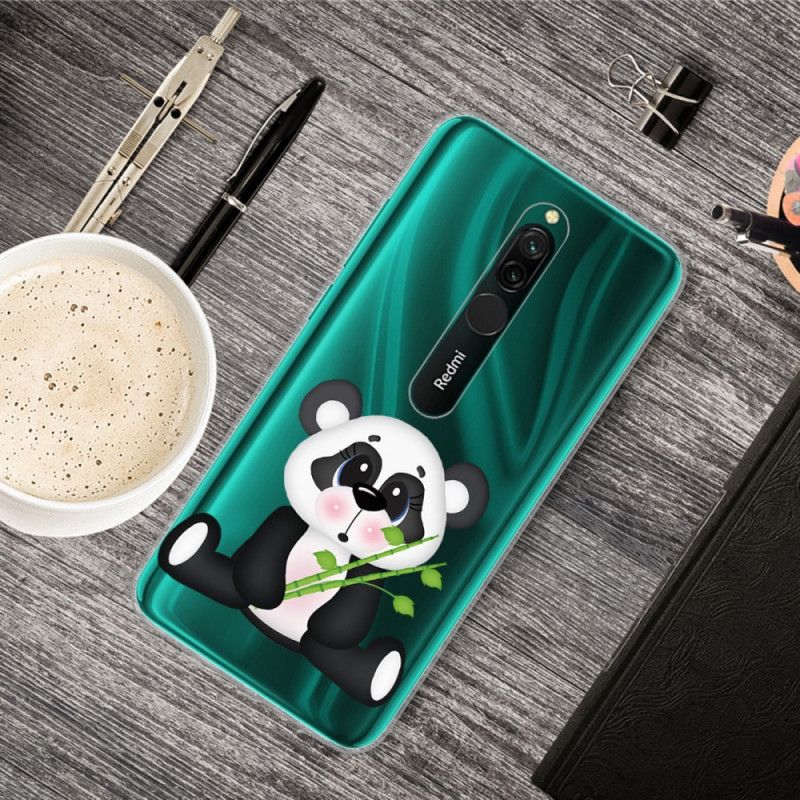 Hülle Xiaomi Redmi 8 Transparenter Trauriger Panda