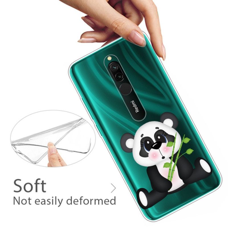 Hülle Xiaomi Redmi 8 Transparenter Trauriger Panda