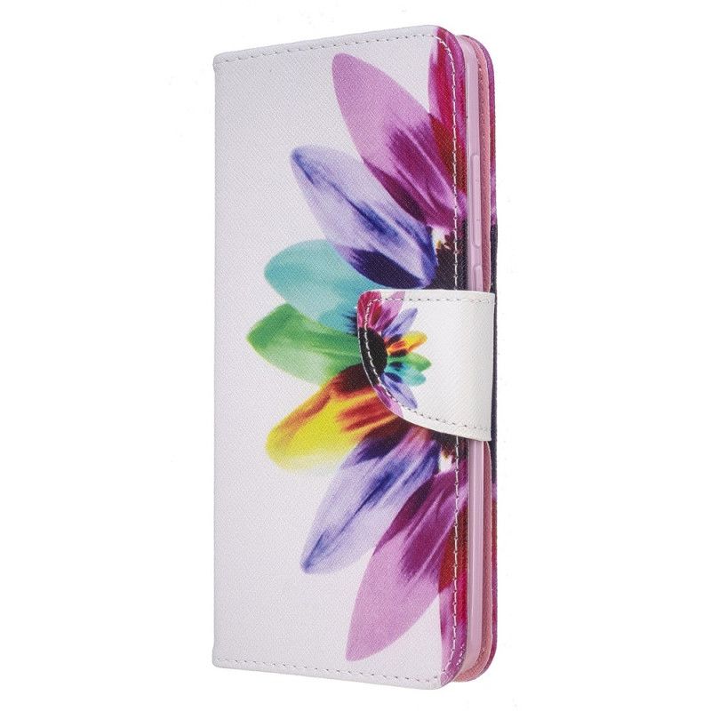 Lederhüllen Xiaomi Redmi 8 Aquarellblume