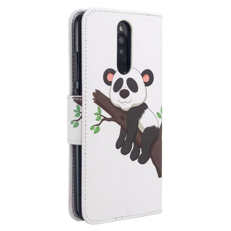 Lederhüllen Xiaomi Redmi 8 Handyhülle Fauler Panda