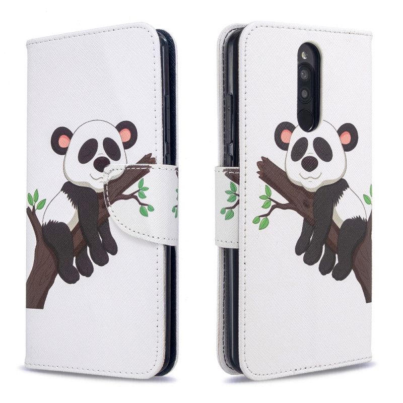 Lederhüllen Xiaomi Redmi 8 Handyhülle Fauler Panda
