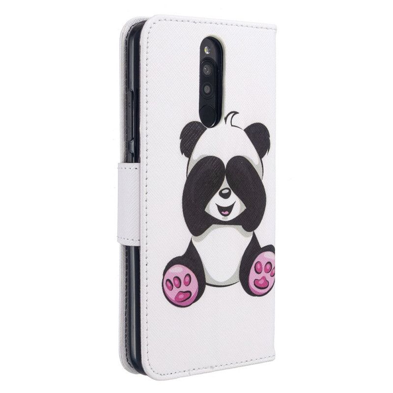 Lederhüllen Xiaomi Redmi 8 Lustiger Panda