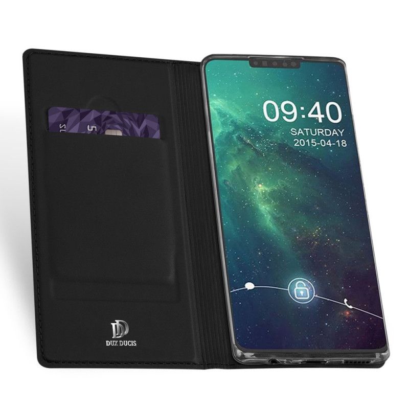 Flip Case Für Huawei Mate 30 Schwarz Haut Pro Serie Dux Ducis