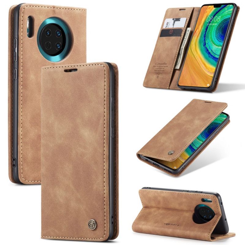 Flip Case Huawei Mate 30 Schwarz Kunstledertasche