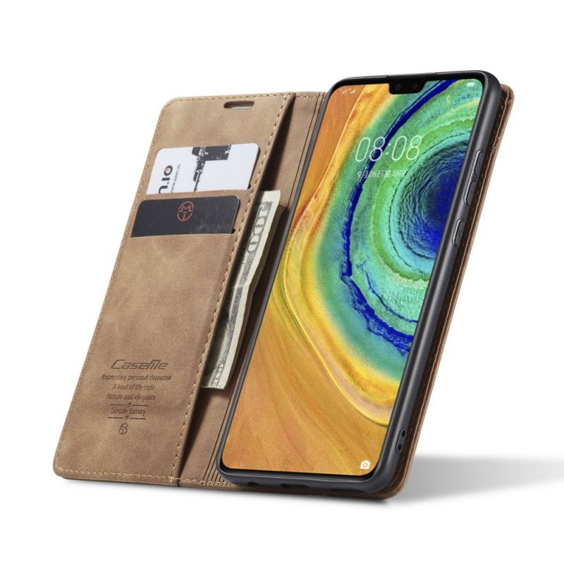 Flip Case Huawei Mate 30 Schwarz Kunstledertasche