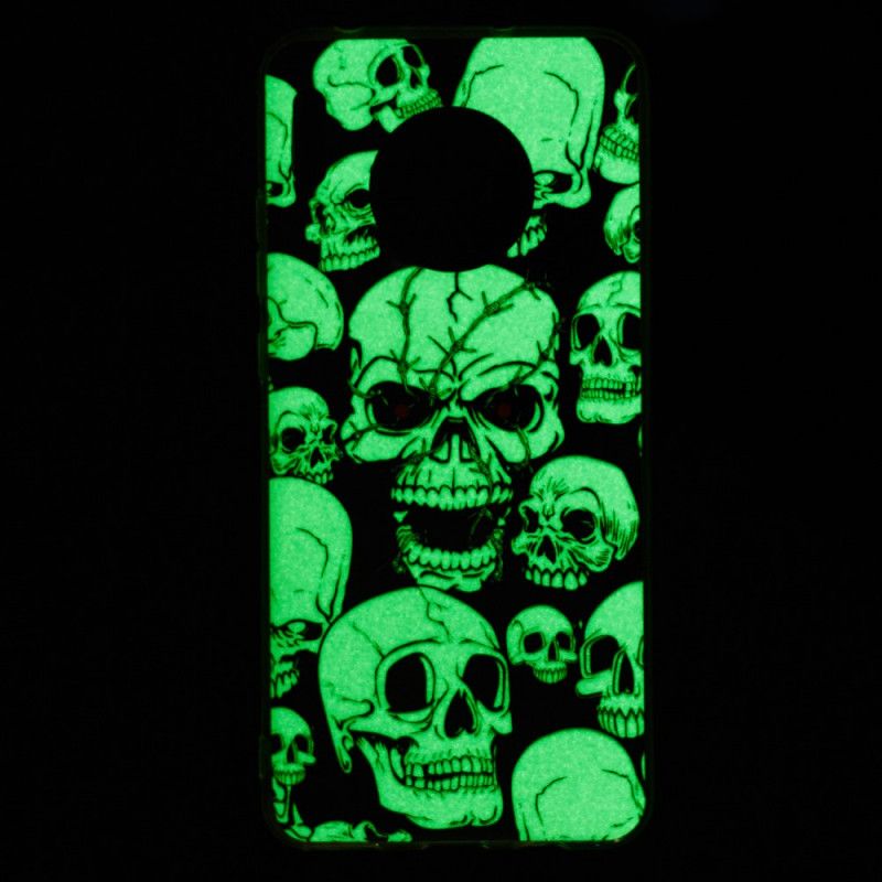 Hülle Für Huawei Mate 30 Aufmerksamkeit Fluoreszierende Schädel