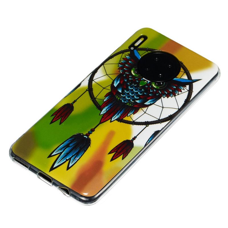 Hülle Huawei Mate 30 Fluoreszierender Eulentraumfänger