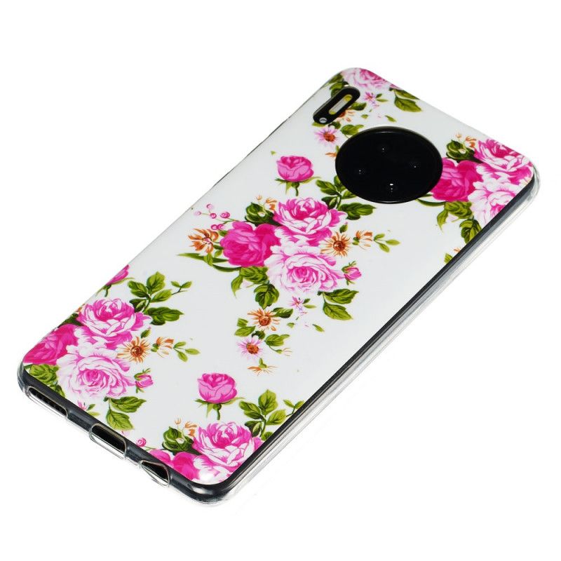 Hülle Huawei Mate 30 Handyhülle Fluoreszierende Freiheitsblumen