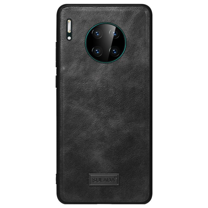 Hülle Huawei Mate 30 Schwarz Sulada Mit Ledereffekt