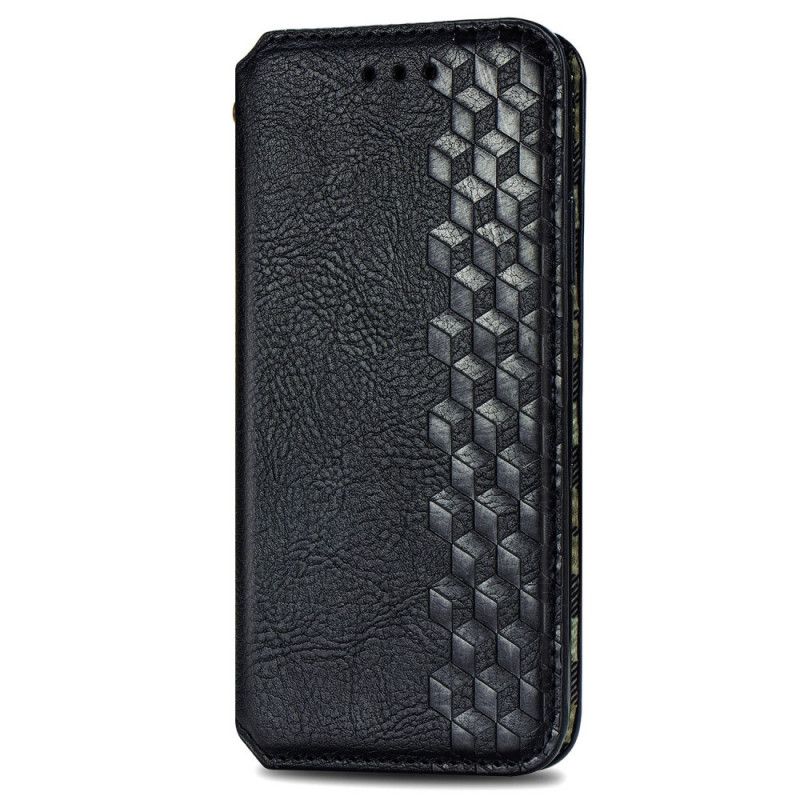 Flip Case Xiaomi Poco X3 Schwarz Ledereffekt Mit Diamantstruktur