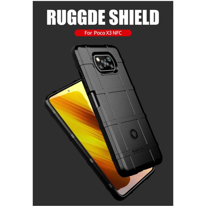 Hülle Für Xiaomi Poco X3 Schwarz Robuster Schild