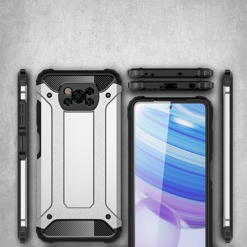 Hülle Für Xiaomi Poco X3 Schwarz Überlebender
