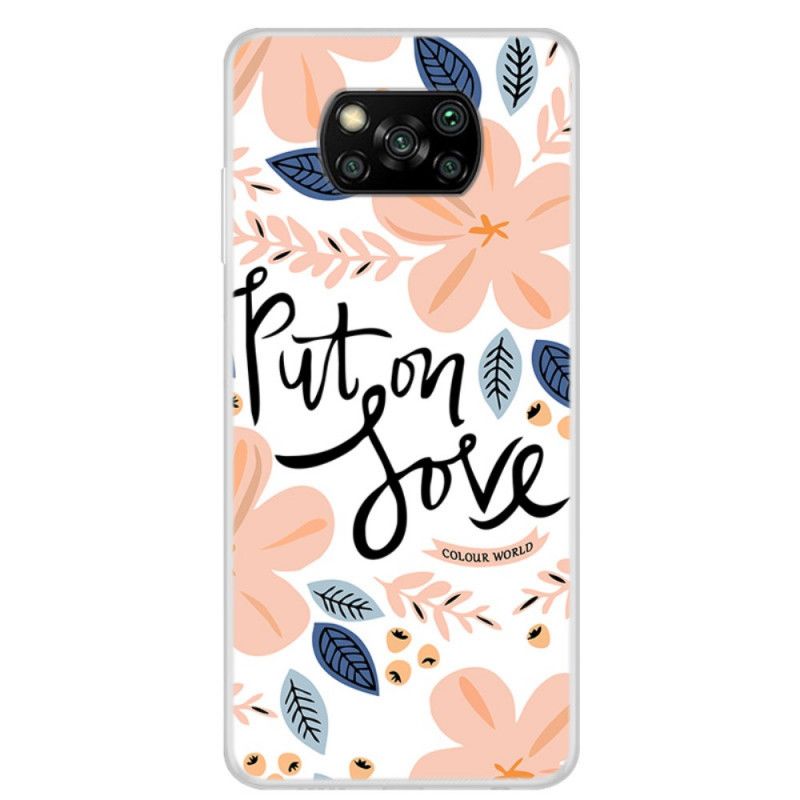Hülle Xiaomi Poco X3 Liebe Anziehen