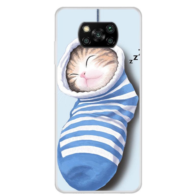 Hülle Xiaomi Poco X3 Schlafendes Kätzchen