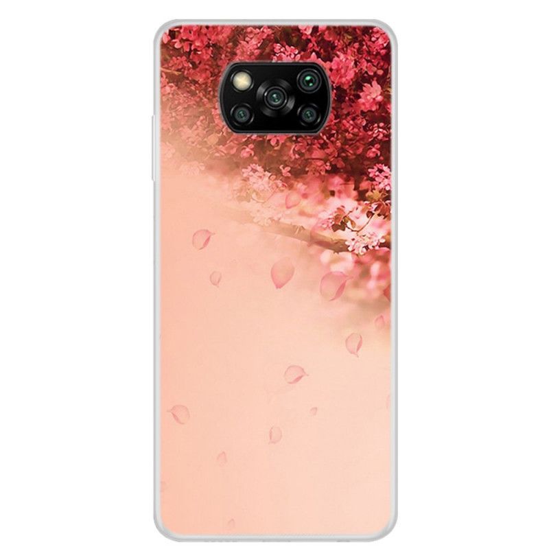 Hülle Xiaomi Poco X3 Transparenter Romantischer Baum