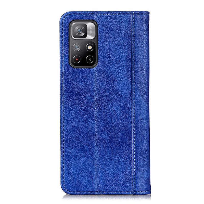 Flip Case Xiaomi Redmi Note 11 / Poco M4 Pro 5g Elegance Spaltleder Litschi