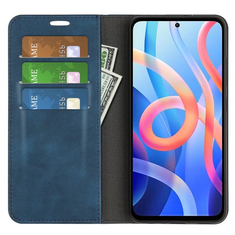 Flip Case Xiaomi Redmi Note 11 / Poco M4 Pro 5g Handyhülle Hautberührung