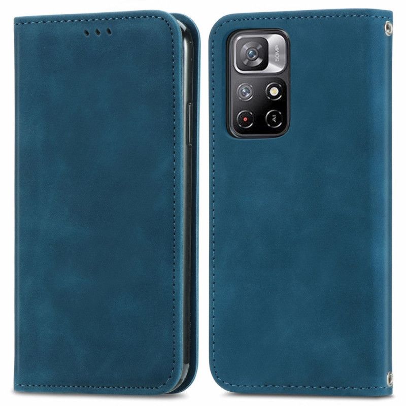 Flip Case Xiaomi Redmi Note 11 / Poco M4 Pro 5g Handyhülle Skin-touch-klassiker