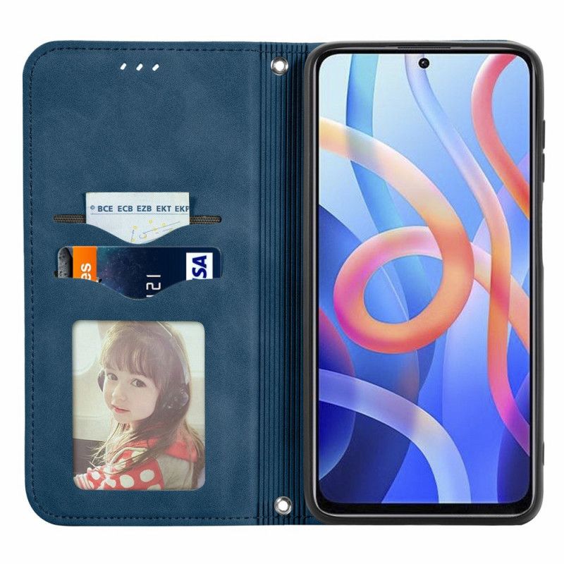 Flip Case Xiaomi Redmi Note 11 / Poco M4 Pro 5g Handyhülle Skin-touch-klassiker
