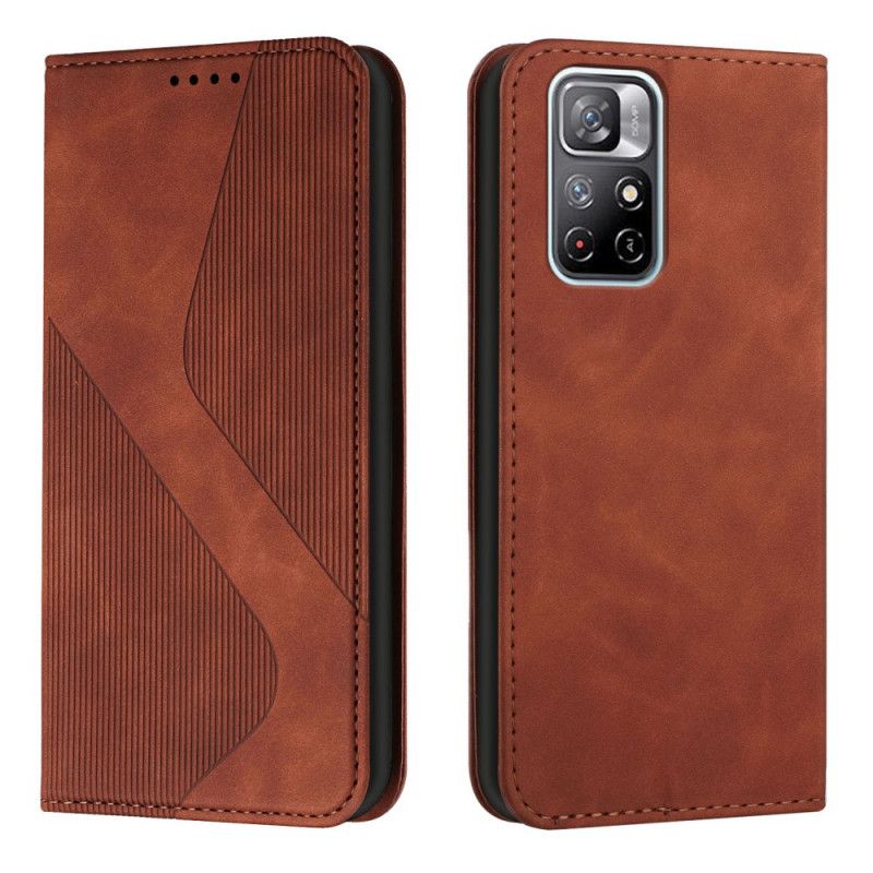 Flip Case Xiaomi Redmi Note 11 / Poco M4 Pro 5g Handyhülle Style Leder S-design