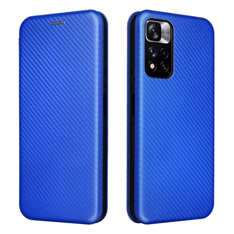 Flip Case Xiaomi Redmi Note 11 / Poco M4 Pro 5g Kohlefaser