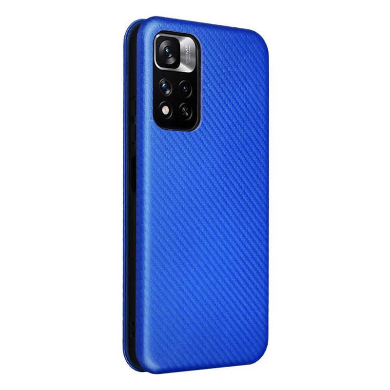 Flip Case Xiaomi Redmi Note 11 / Poco M4 Pro 5g Kohlefaser