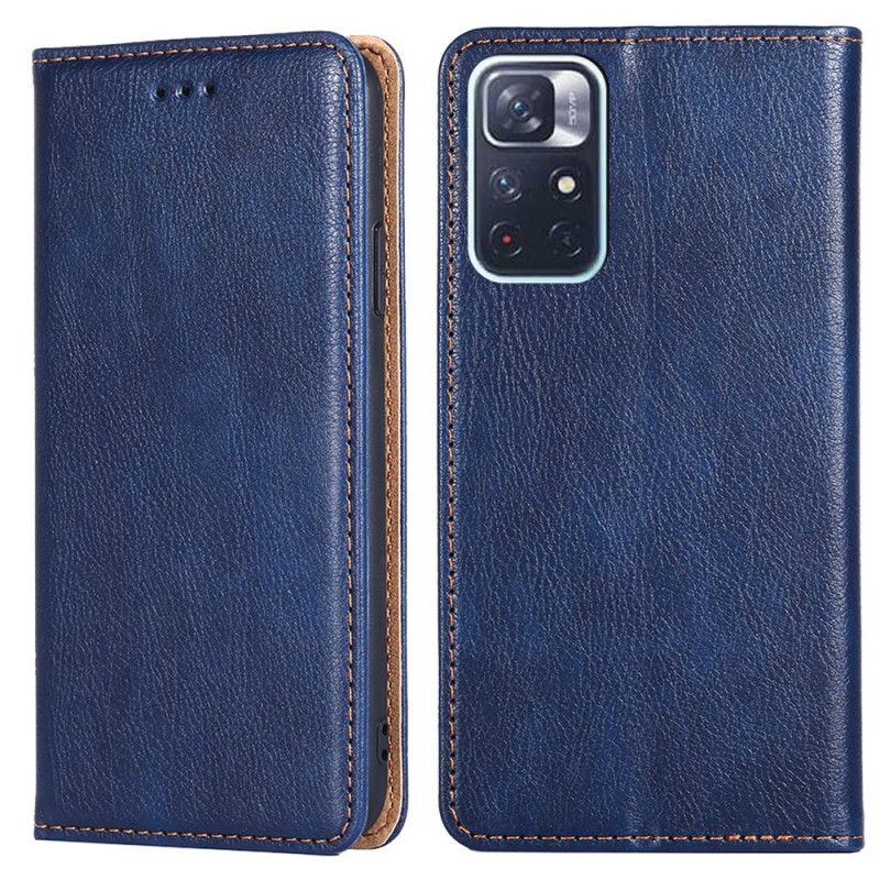 Flip Case Xiaomi Redmi Note 11 / Poco M4 Pro 5g Vintage-leder-stil