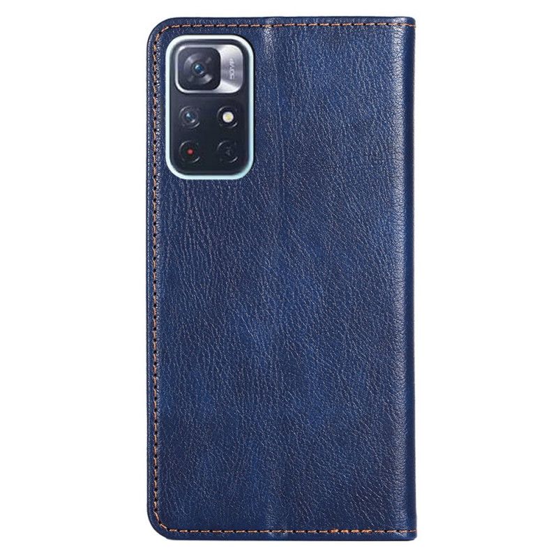 Flip Case Xiaomi Redmi Note 11 / Poco M4 Pro 5g Vintage-leder-stil