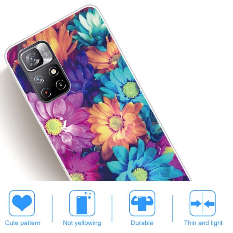 Hülle Für Xiaomi Redmi Note 11 / Poco M4 Pro 5g Bunte Gänseblümchen