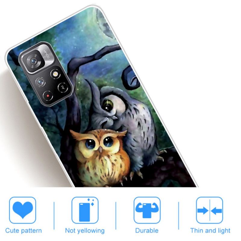 Hülle Für Xiaomi Redmi Note 11 / Poco M4 Pro 5g Eulen Malen