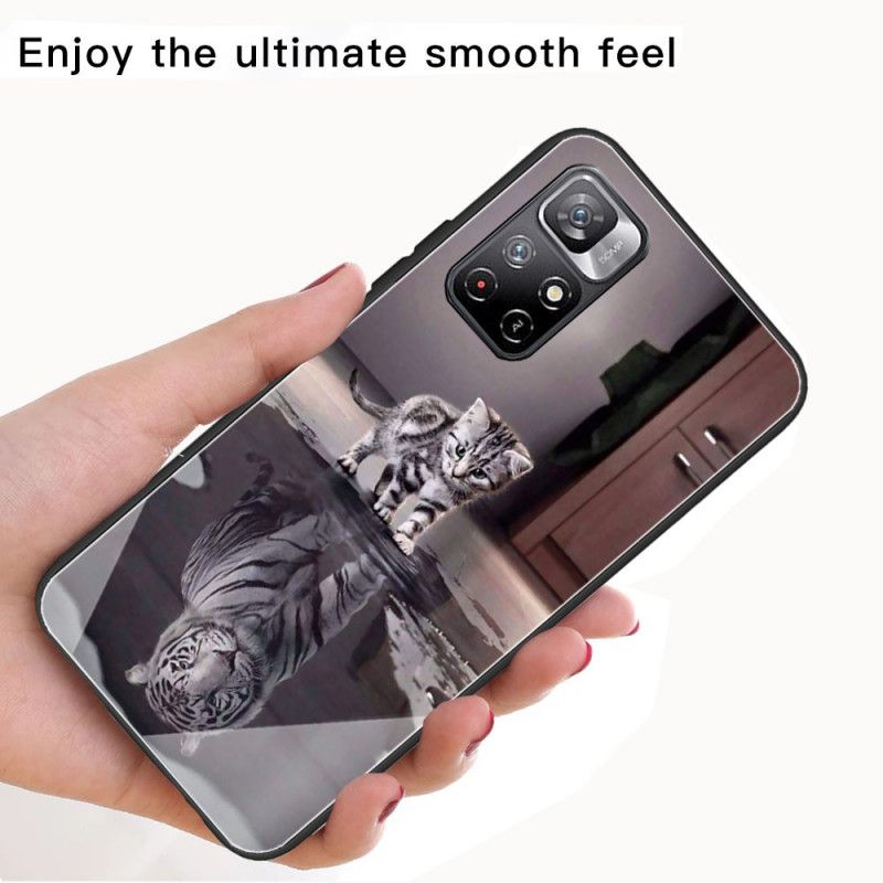Hülle Für Xiaomi Redmi Note 11 / Poco M4 Pro 5g Gehärtetes Glas Ernst Der Tiger
