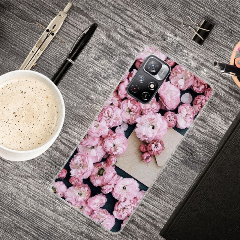 Hülle Für Xiaomi Redmi Note 11 / Poco M4 Pro 5g Intensive Blüten