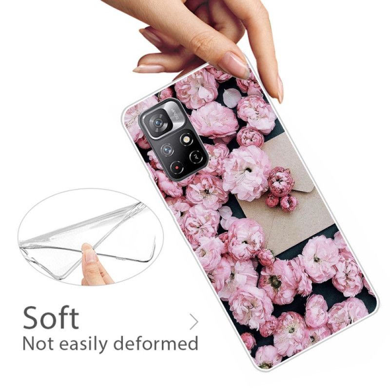 Hülle Für Xiaomi Redmi Note 11 / Poco M4 Pro 5g Intensive Blüten