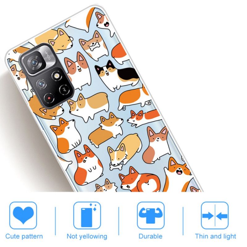 Hülle Für Xiaomi Redmi Note 11 / Poco M4 Pro 5g Mehrere Hunde