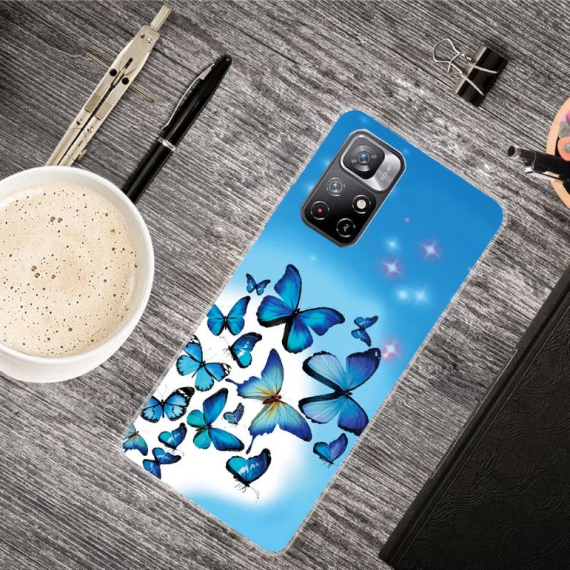 Hülle Für Xiaomi Redmi Note 11 / Poco M4 Pro 5g Schmetterlinge Schmetterlinge