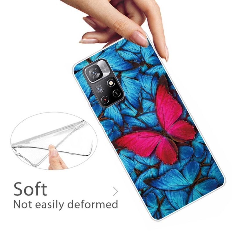 Hülle Für Xiaomi Redmi Note 11 / Poco M4 Pro 5g Wilde Schmetterlinge