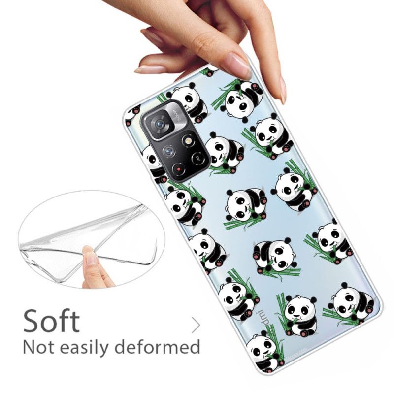 Hülle Xiaomi Redmi Note 11 / Poco M4 Pro 5g Handyhülle Kleine Pandas