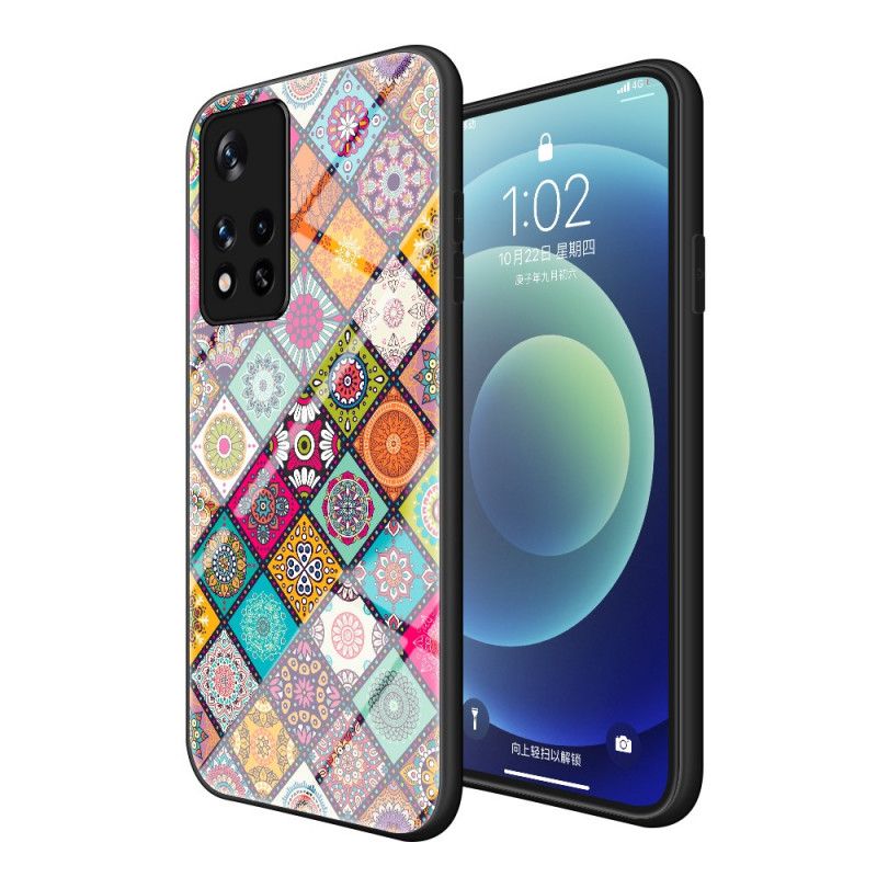 Hülle Xiaomi Redmi Note 11 / Poco M4 Pro 5g Handyhülle Magnetischer Patchwork-halter