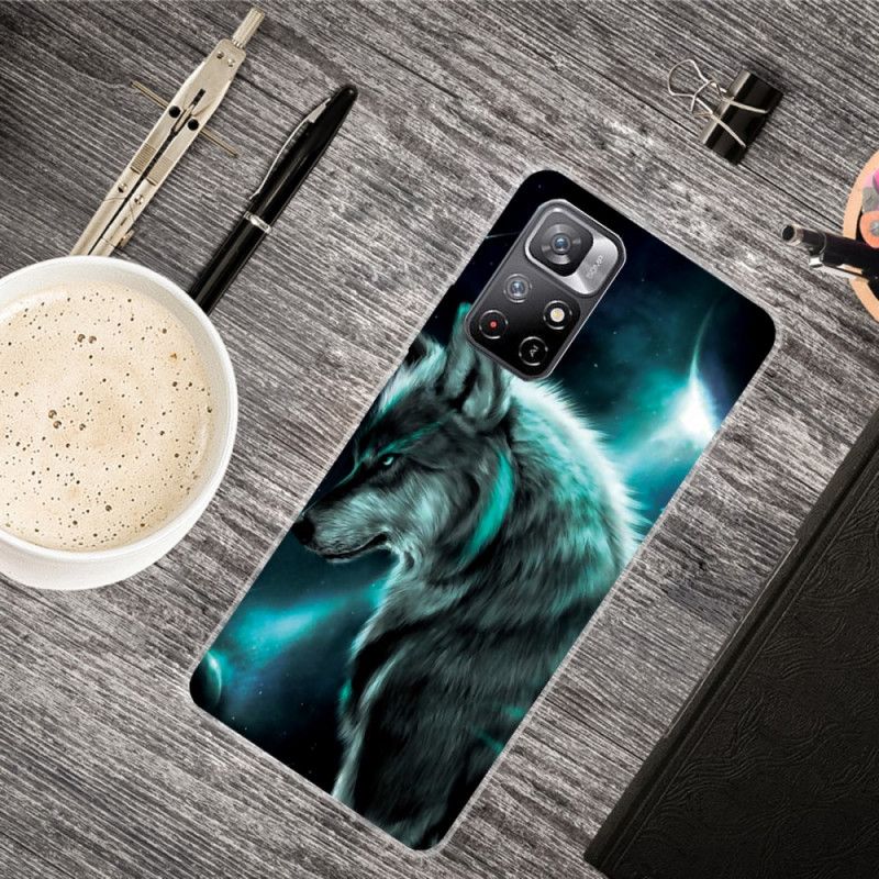 Hülle Xiaomi Redmi Note 11 / Poco M4 Pro 5g Königlicher Wolf