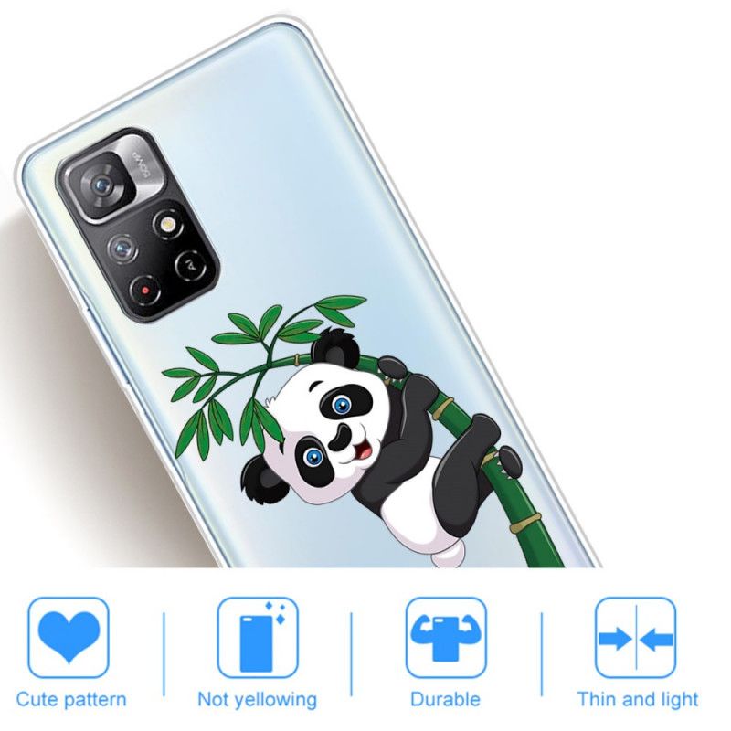 Hülle Xiaomi Redmi Note 11 / Poco M4 Pro 5g Panda Auf Bambus