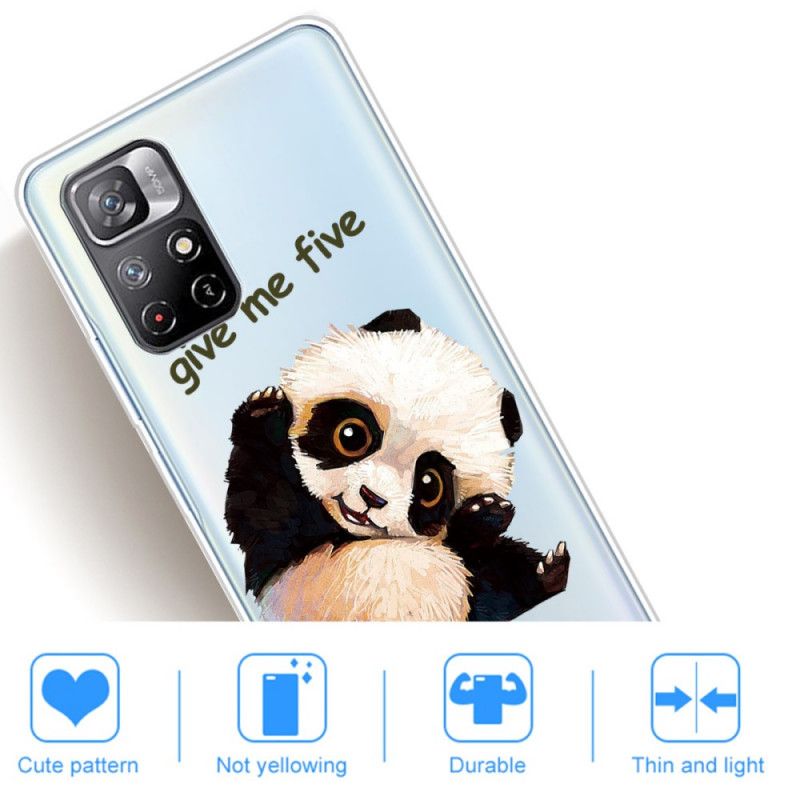 Hülle Xiaomi Redmi Note 11 / Poco M4 Pro 5g Panda Gib Mir Fünf