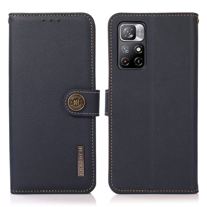 Lederhüllen Für Xiaomi Redmi Note 11 / Poco M4 Pro 5g Khazneh-leder