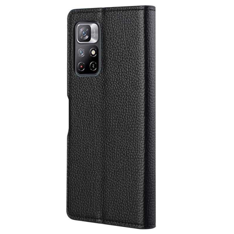 Lederhüllen Für Xiaomi Redmi Note 11 / Poco M4 Pro 5g Litchi-grain-leder-effekt