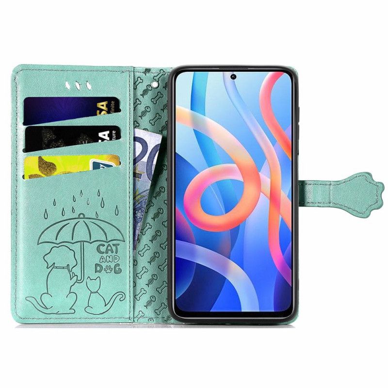 Lederhüllen Xiaomi Redmi Note 11 / Poco M4 Pro 5g Animierte Tiere